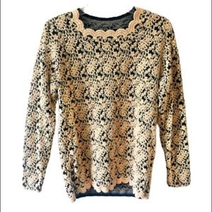 ✨4/$25✨ Vintage Long Sleeve Top - Cream/Yellow Color